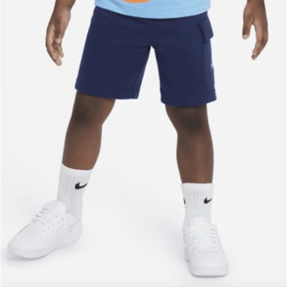 Nike Little Boys’ Sz 2T Navy‎ Cotton Blend Cargo Shorts